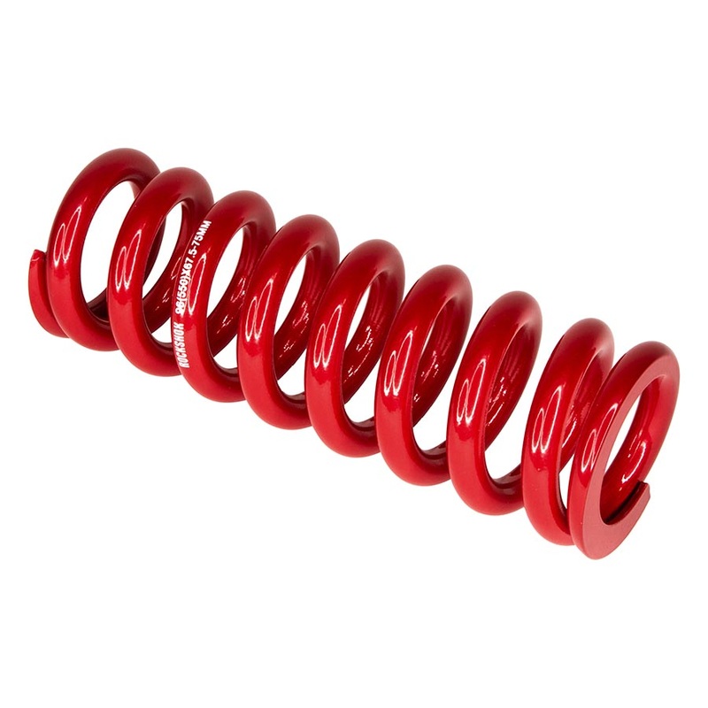RockShox Metric Coil Spring – 134mm Length 47.5 – 55mm Travel 550 lb Electric Red
