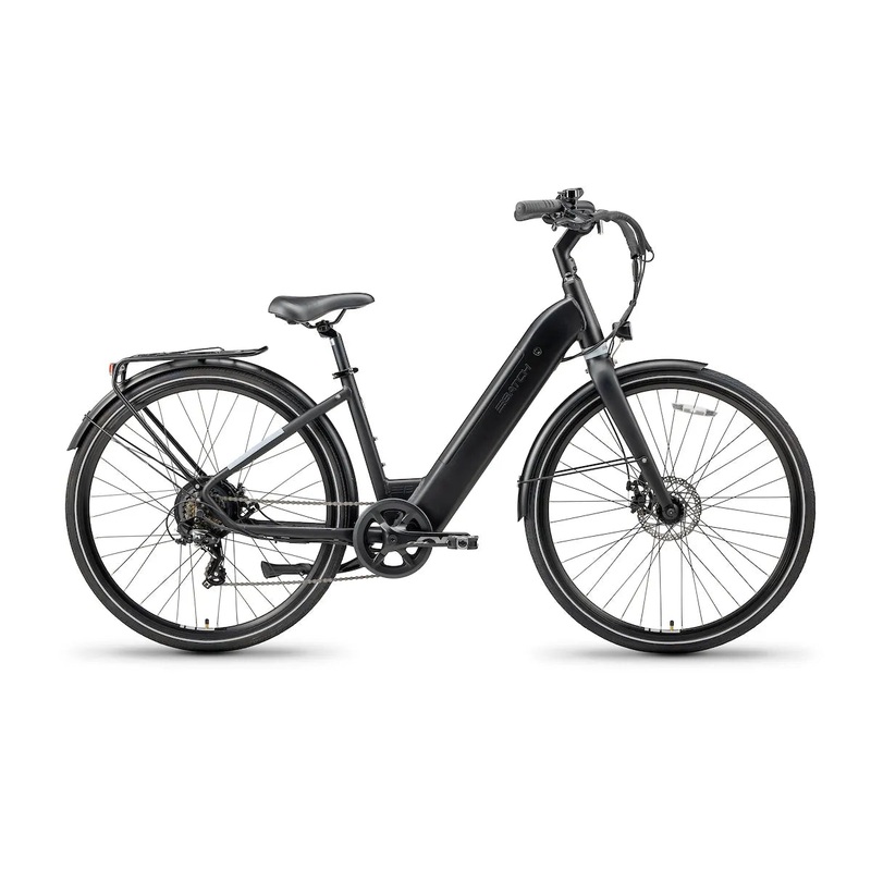 Batch Bicycles E-Comfort 2 700c – Matt Pitch Black Black Small/Medium