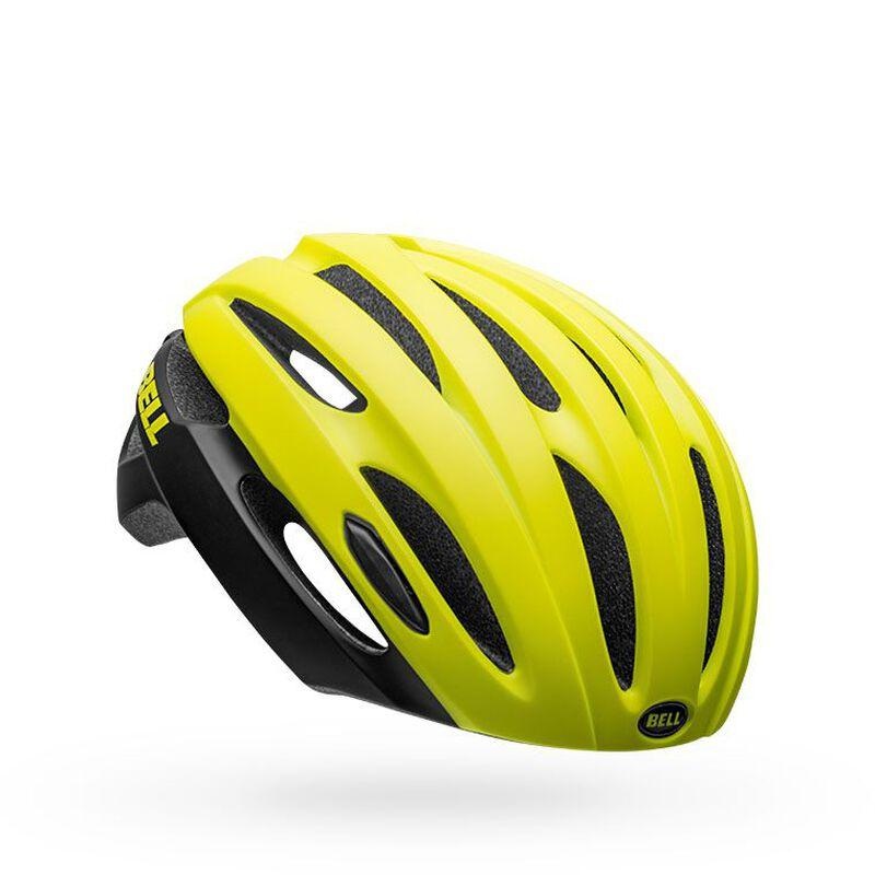 Bell Avenue LED Road Helmet – Matt-Gloss Hi-Viz-Black Matt – Gloss Hi-Viz – Black Universal Adult – 54-61cm