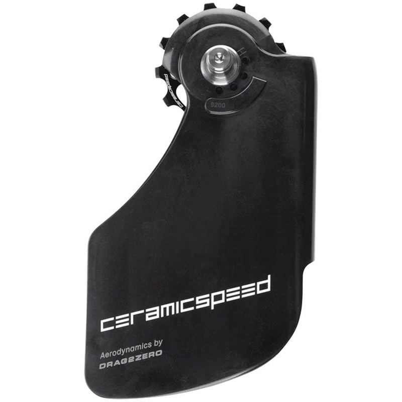 CeramicSpeed OSPW Pulley Wheel Aero System Shimano 9200/9250 8100/8150 – Coated Races Alloy Pulley Carbon Cage BLK