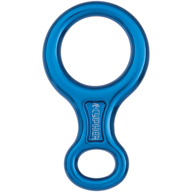 Premium Cypher Classic 88 Figure 8 Belay & Rappel Devices  Durable Aluminum, Versatile Performance, Range of Colors for Climbing Safety & Technique BLUE