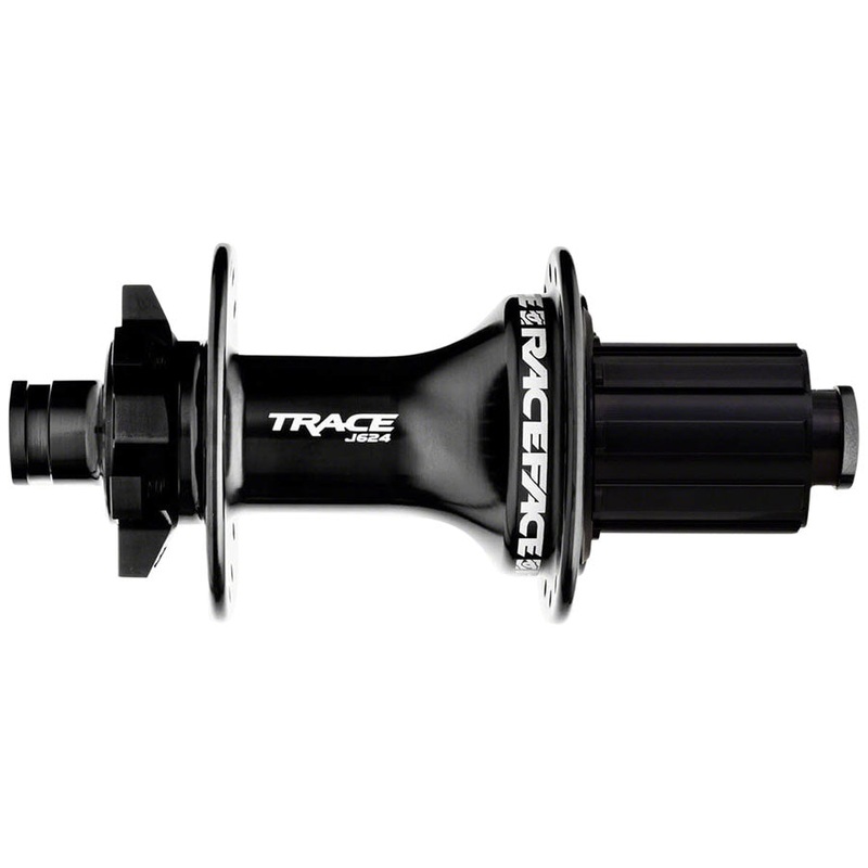 RaceFace Trace J-Bend 624 Rear Hub – 12 x 148mm 6-Bolt HG 11 MTN Black 32H