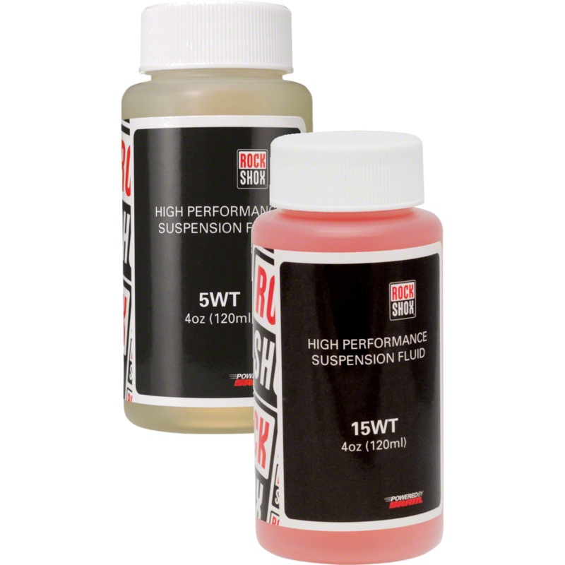 RockShox Suspension Oil Bundle – 5wt & 15wt 120ml Fork Damper & Lower Leg Oils for Performance & Maintenance