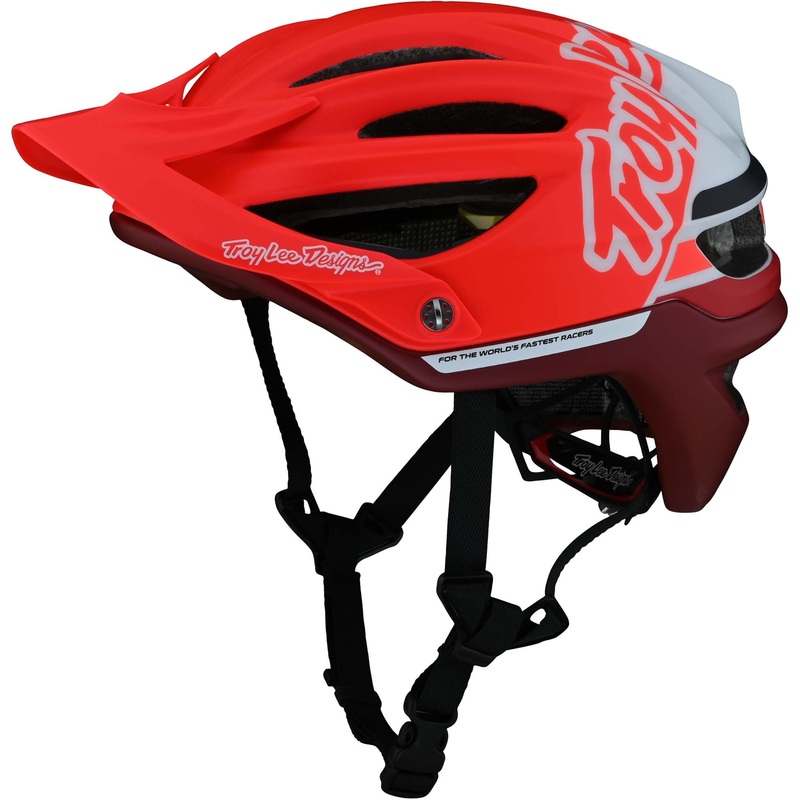 Troy Lee Designs A2 MIPS MTB Helmet – Silhouette – Red Red Small