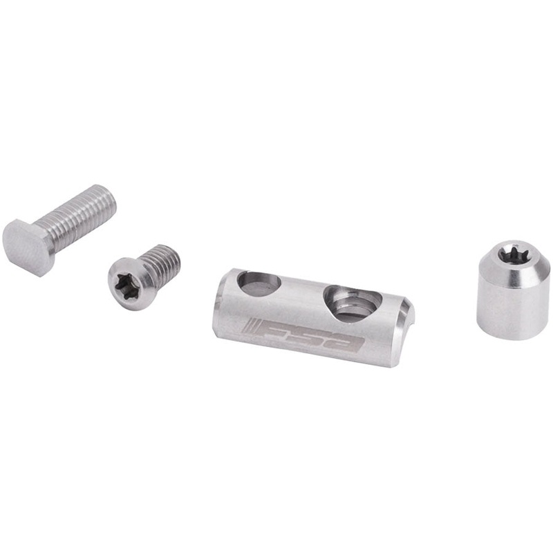 FSA Front Derailleur Adapter For Super Compact Cranks Compatible 48/32 46/30 Chainrings  BLK