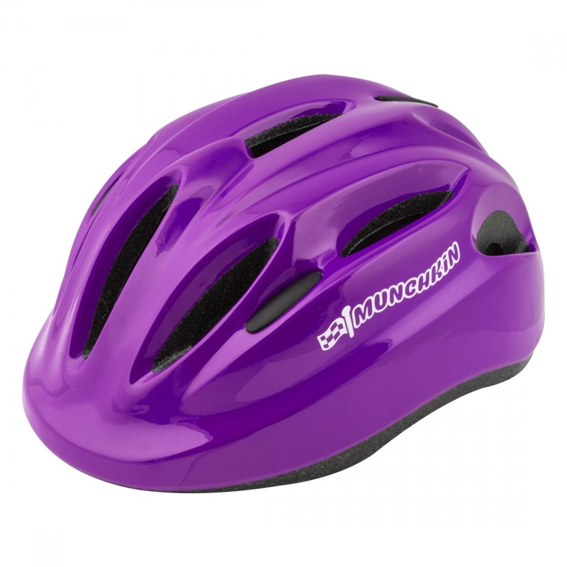 Kids Bike Helmet Munchkin Spiffy! Youth In-Mold Tri-Glide Dial Fit Purple Small (48-52cm)