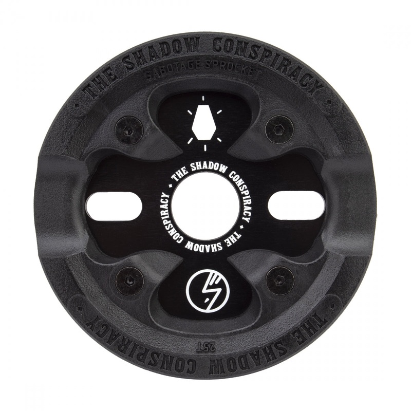 The Shadow Conspiracy Sabotage Chainring 25T 1pc/3pc Aluminum Black BMX Bike