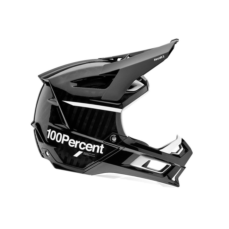 100% Aircraft 2 Full Face Helmet – Black-White – 2021 Black – White Small