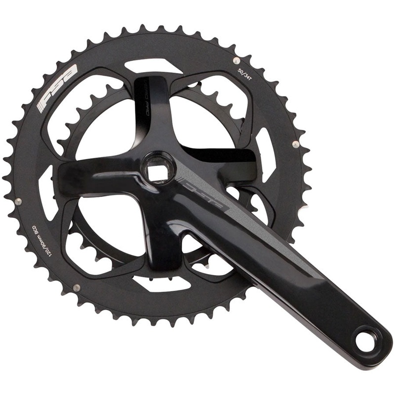 FSA Vero Pro Crankset 2x 50/34T Chainrings 170mm Arm Length 120/90BCD JIS Square Taper Interface  BLK
