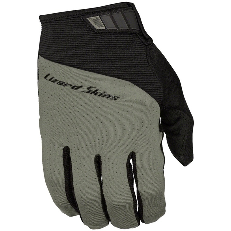 Lizard Skins Monitor Traverse Gloves – Titanium Gray, Full Finger, Small