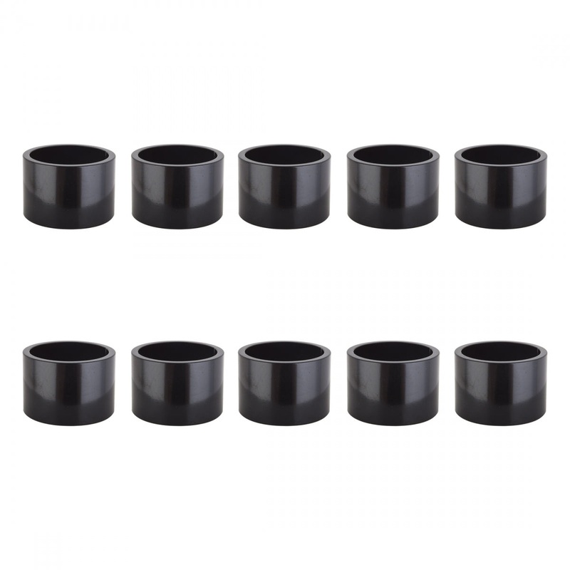 Origin8 Alloy Headset Spacers 1in x 20mm Spacer Black