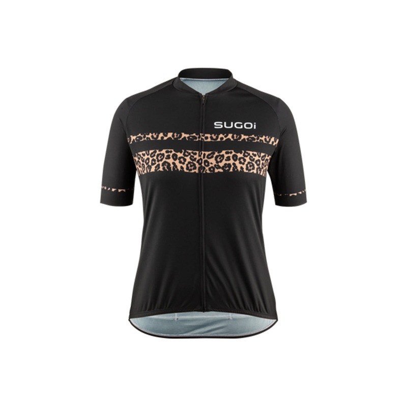 Sugoi Evolution Zap 2 Short Sleeve Jersey – Womens – Black-Leopard Black – Leopard X-Small