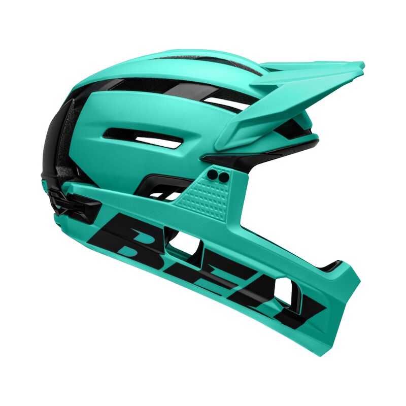 Bell Super Air R Spherical Full Face Helmet – Matt Turquoise-Black Matt Turquoise – Black Small