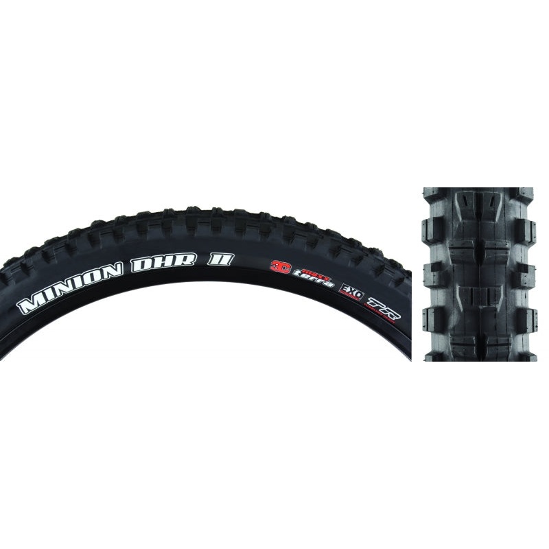 Maxxis Minion DHR II Tire – 29 x 3 Tubeless Folding Black 3C MaxxTerra EXO