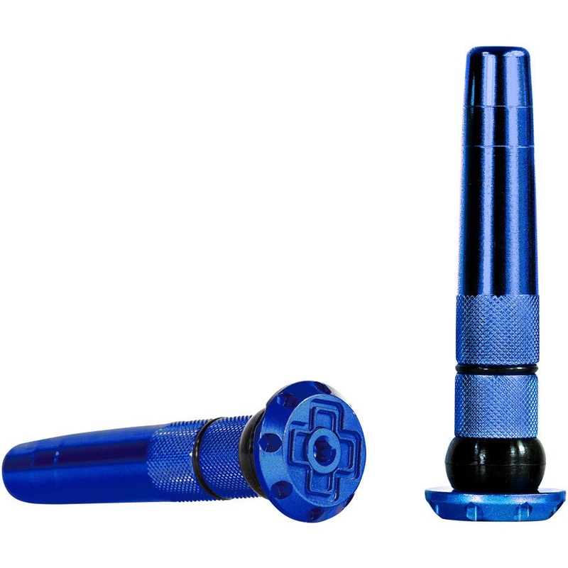 Muc-Off Stealth Tubeless Puncture Plugs Tire Repair Kit – Bar-End Mount – Blue – Pair
