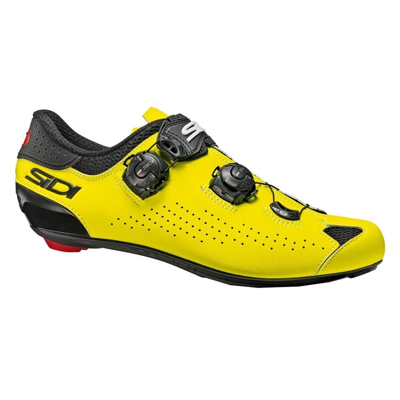 Sidi Genius 10 Road Shoe – Black-Yellow Fluo Black – Yellow Fluo EU 43