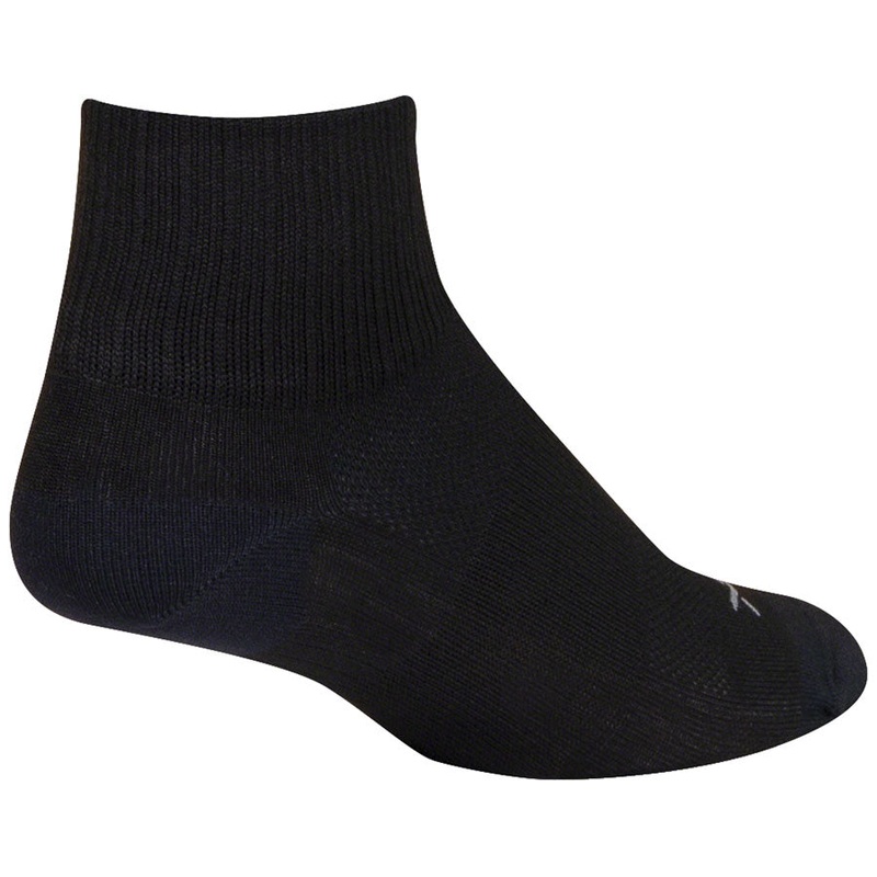 SockGuy SGX Black Socks – 2.5″ Small/Medium