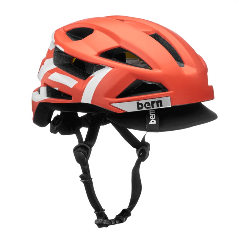 Bern FL-1 Pave MIPS Helmet with Visor – Matt Red Type Matt Red Type Small