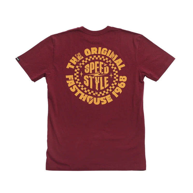 Fasthouse Origin Tee – Youth – Maroon Maroon Small