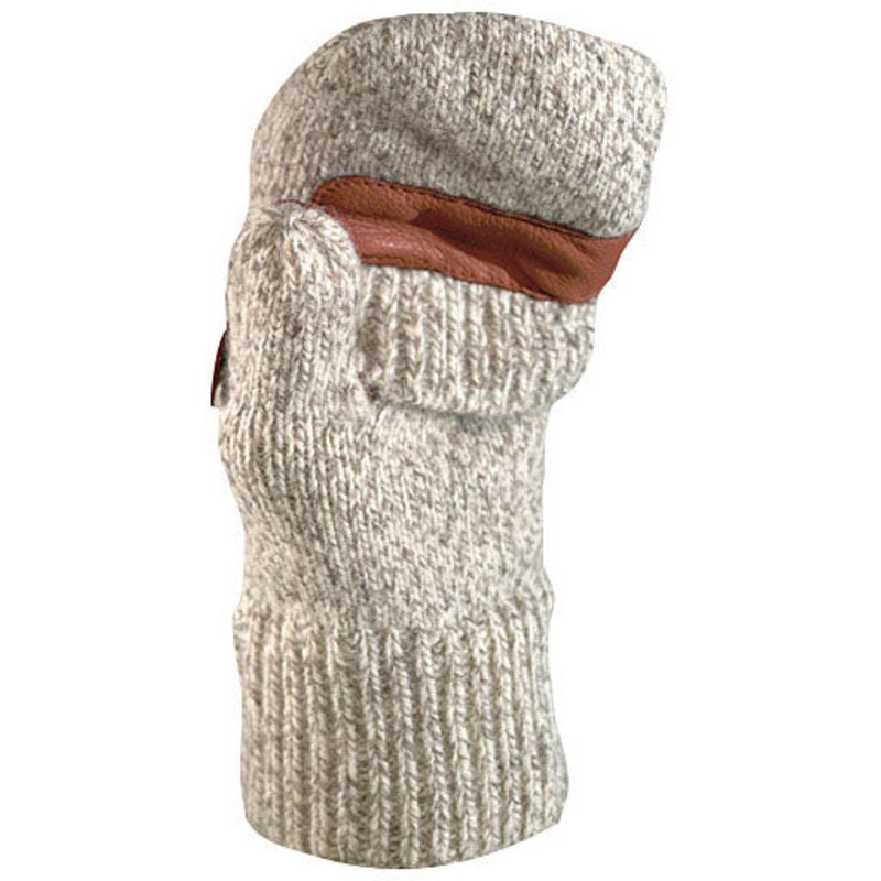 Fox River Four Layer Glomitt Series  Heavyweight Wool Insulated Cycling Gloves with Thinsulate & Deer Leather Durability for Cold Weather Riding SMALL