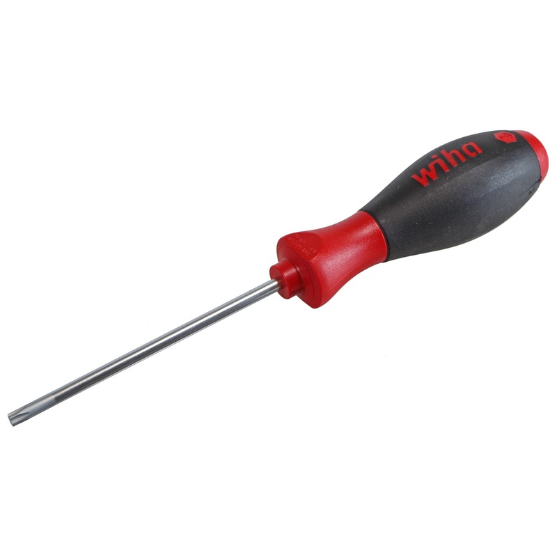 Premium Wiha SoftFinish Torx Drivers T7T20mm | Ergonomic, Hard Chromed Tips, Precision Machined, Shop-Grade Tools for Professional Assembly & Repair Black/Red SoftFinish Torx Driver T25