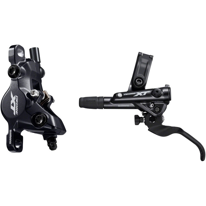 Shimano Deore XT BL-M8100/BR-M8100 Disc Brake and Lever – Front, Hydraulic, Post Mount, 2-Piston, Black – (No Retail Packaging)