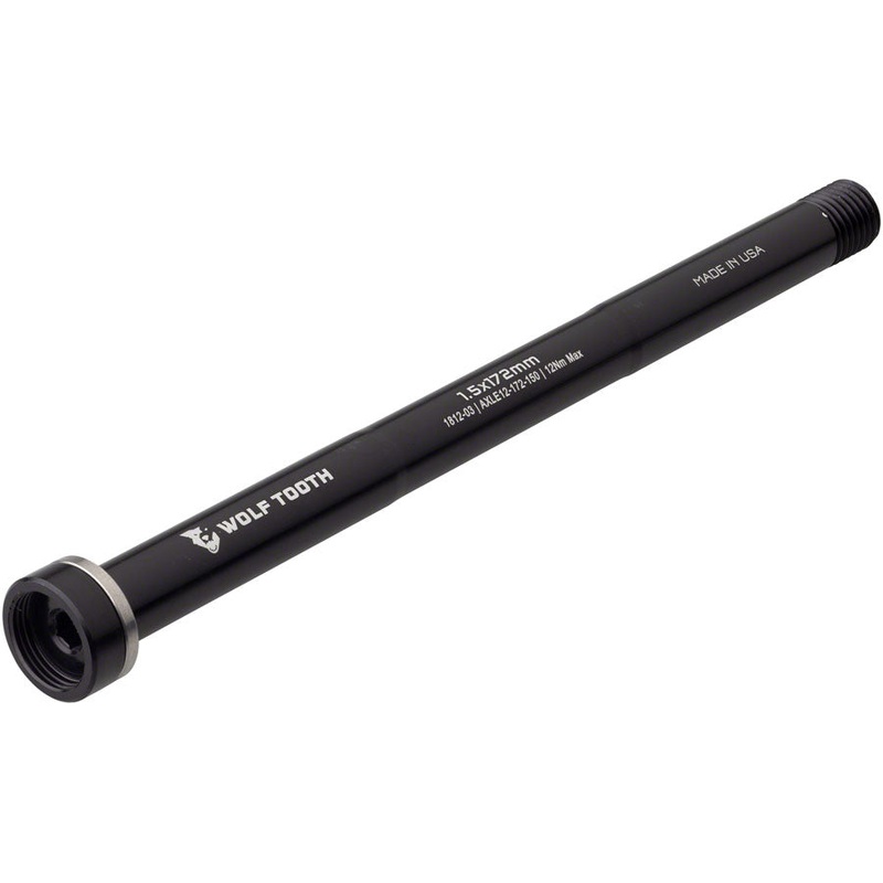 Wolf Tooth Rear Thru Axle – M12 1.5 x 172mm Black