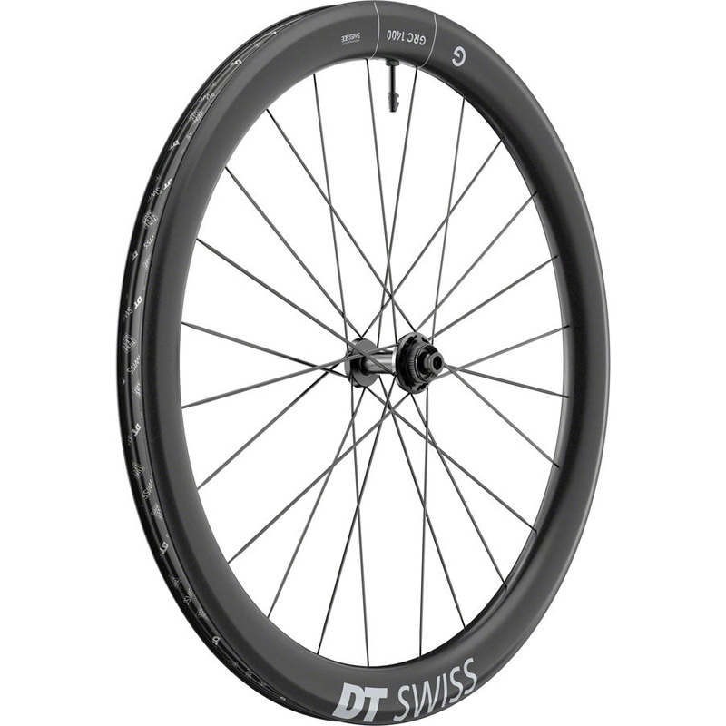 DT Swiss GRC 1400 DICUT 50 Front Wheel – 700c, 12 x 100mm, Center-Lock, Black