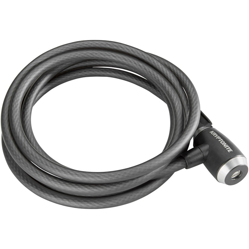 Kryptonite Bike Locks | Braided Steel Cables, Key & Combination Secured, 10 Feet Length, 12mm Diameter, Anti-Cut & Pick-Resistant Security Key