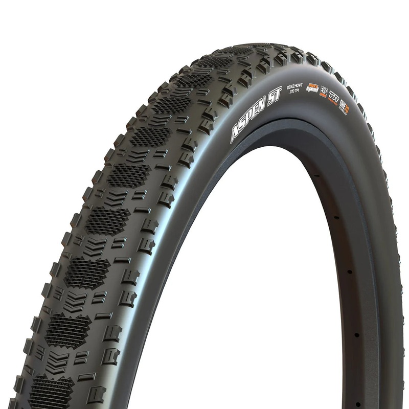 Maxxis Aspen ST 29″ XC Race Folding MTB Tire – EXO Black 2.4″ MaxxSpeed – 120tpi