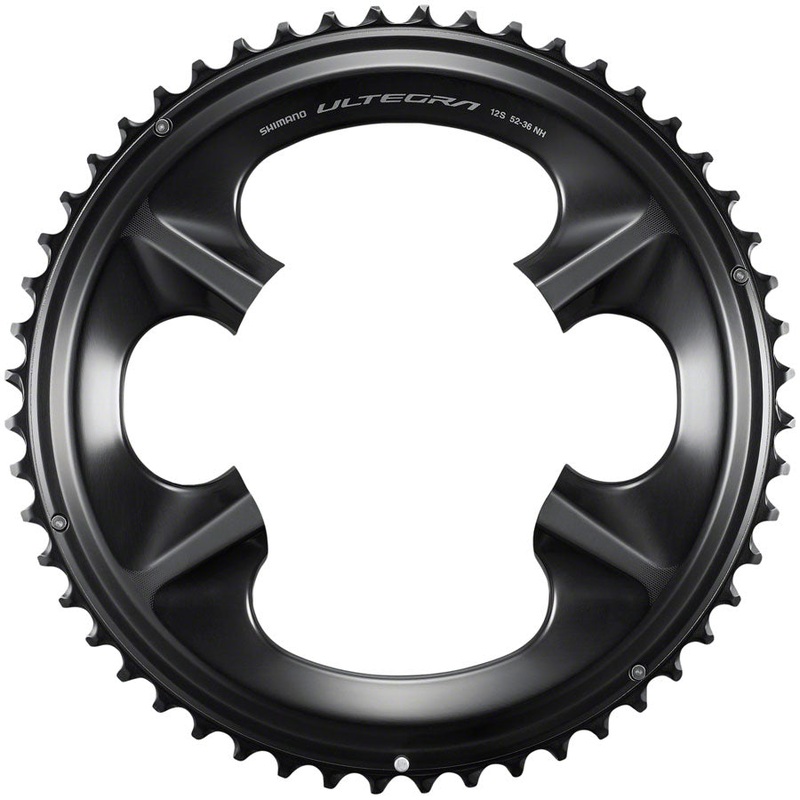 Shimano Ultegra FC-R8100 12-Speed Chainring – 52t, Asymmetric 110 BCD, Black, NH