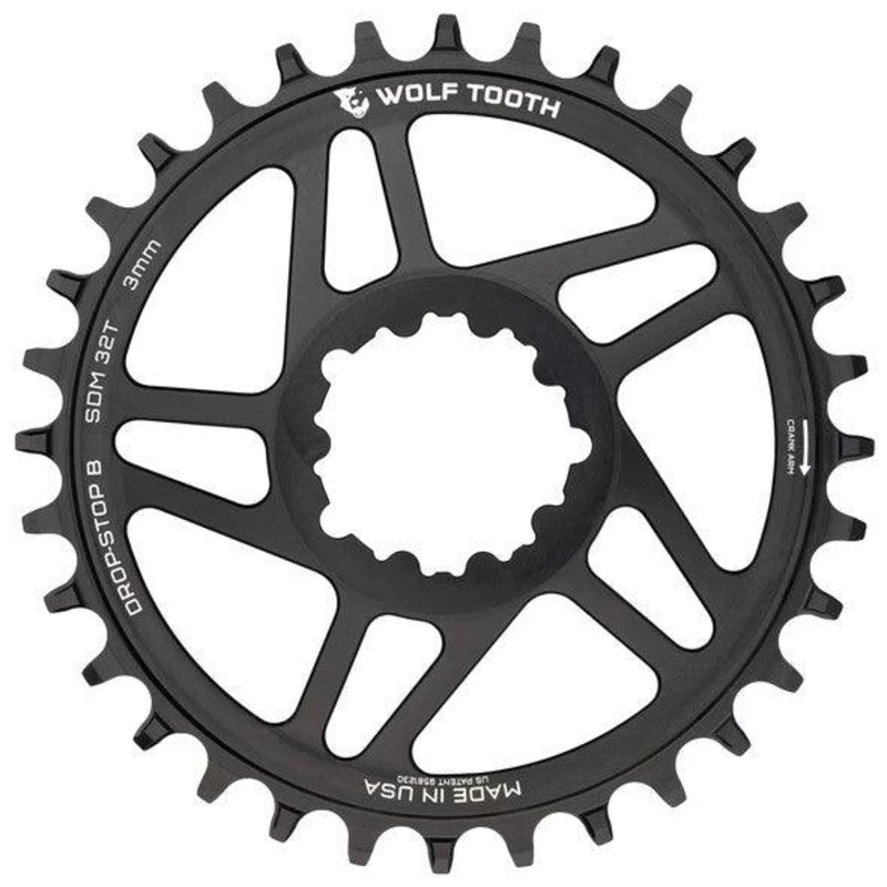 SRAM Direct Mount Chainring Drop-Stop B 28t / 0mm Black