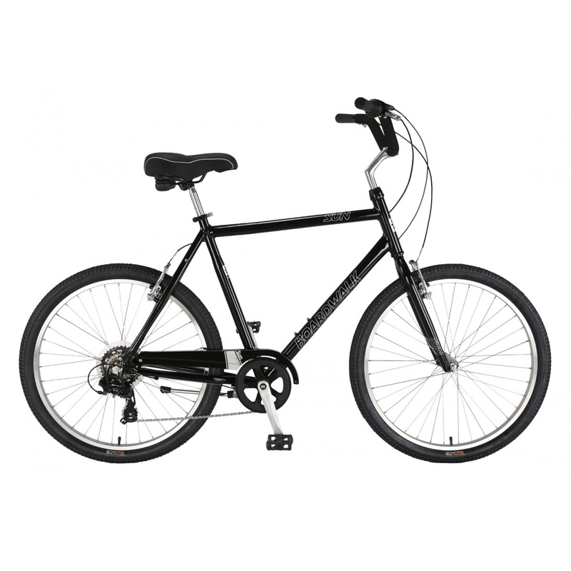 Sun Bicycles Boardwalk 7 Step-Over 23in Gloss Black 26`