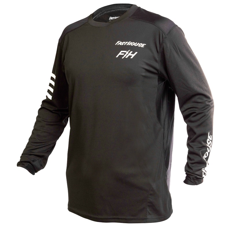 Fasthouse Alloy Rally Long Sleeve MTB Jersey – Youth – Black Black Small