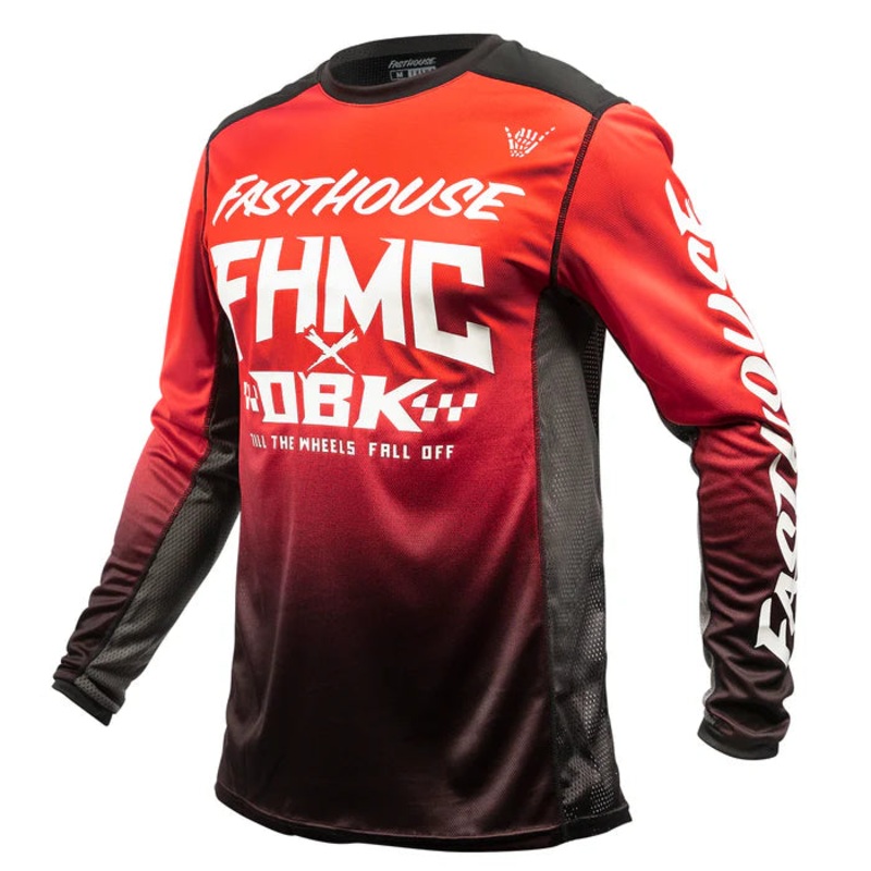 Fasthouse Twitch Jersey – Red-Black Red – Black Medium