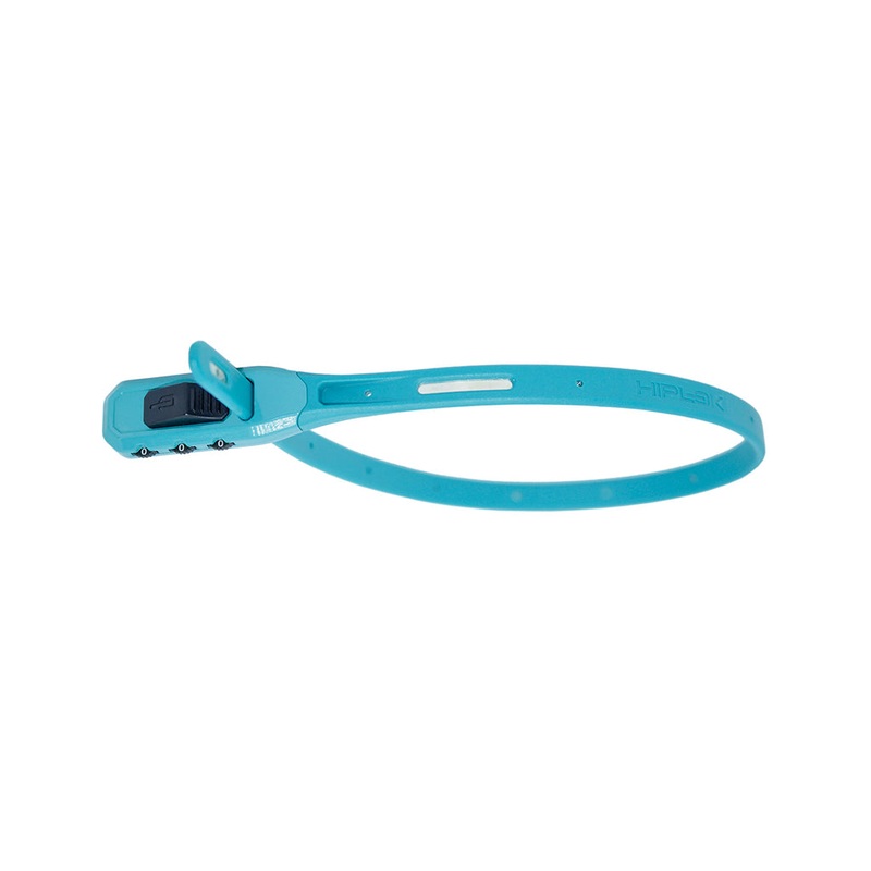 Hiplok Z Lok Steel Core Combination Zip Locks  Lightweight, Durable Bicycle Security Locks with Resettable 3-Digit Code in Multiple Colors Teal Each