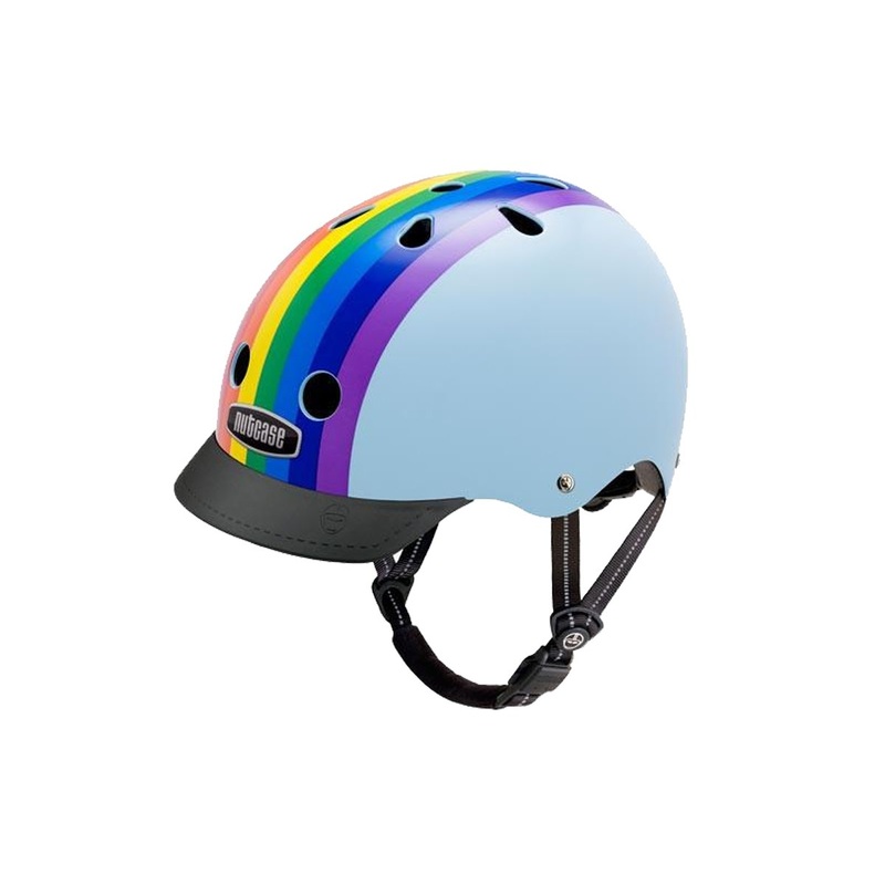 Nutcase Rainbow Sky Street Urban Helmet – Blue-Rainbow Blue – Rainbow Small