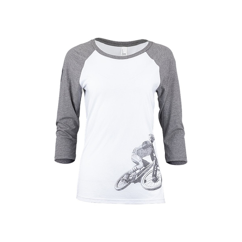 Pivot Rider 3/4 Sleeve Tee – Womens – Gray Gray Small