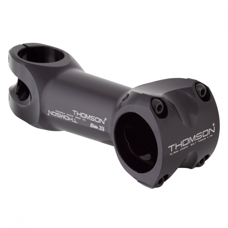 Thomson Elite X4 Mountain Stem 110mm 31.8 Clamp +/-10 1 1/8 in Black Aluminum