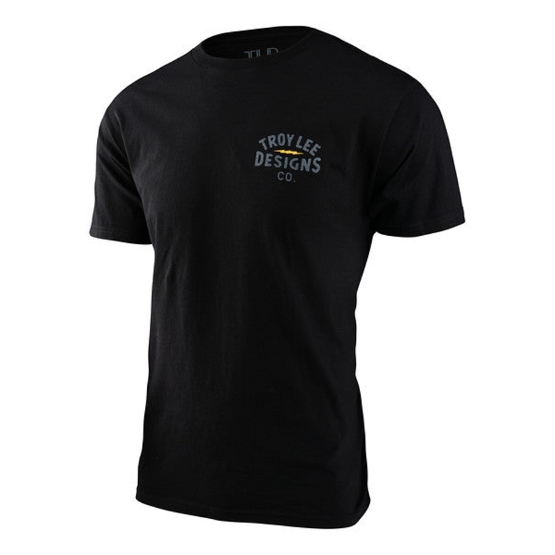 Troy Lee Designs Lightning Short Sleeve Tee – Black Black Small