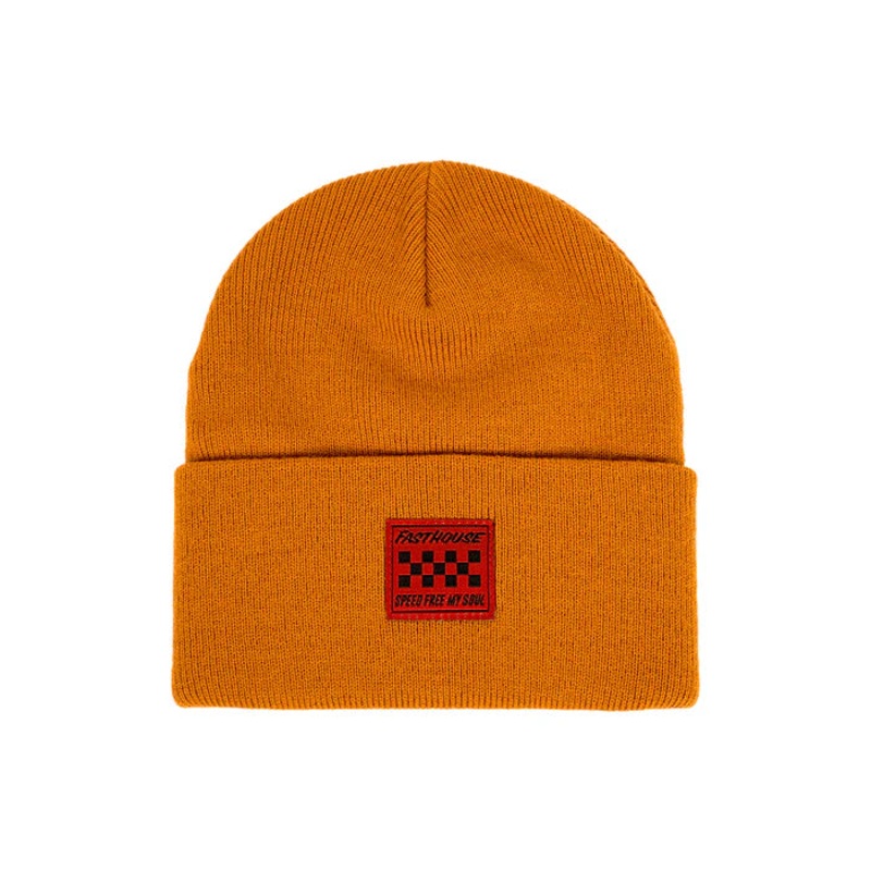 Fasthouse Erie Beanie – Youth – Camel Camel One Size