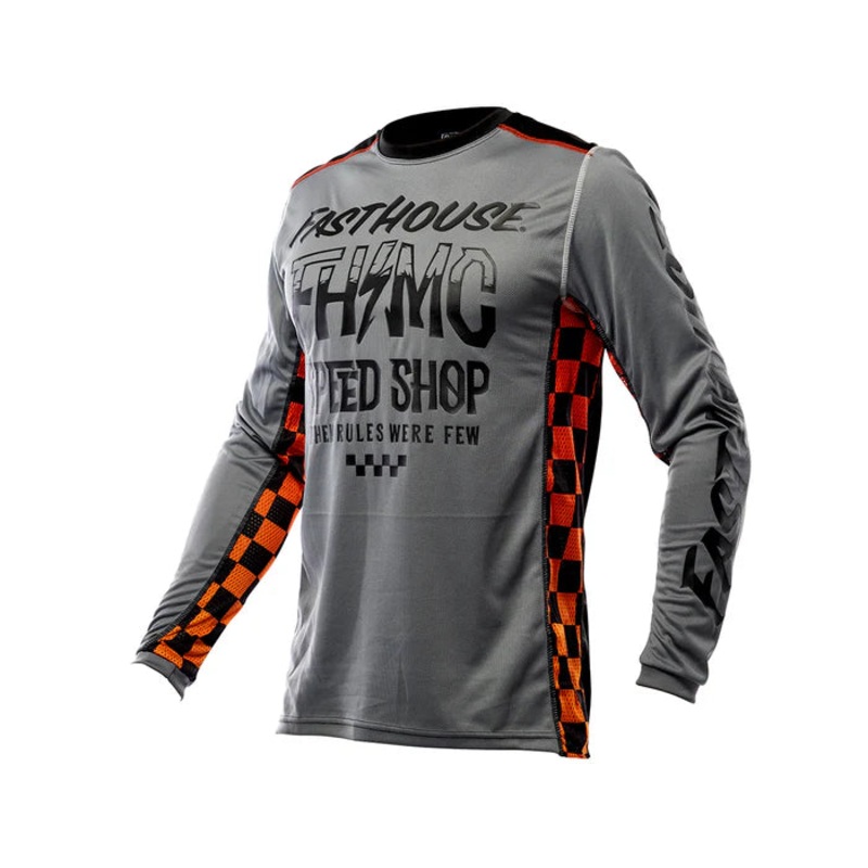 Fasthouse Grindhouse Brute Jersey – Youth – Gray-Black Gray – Black Small