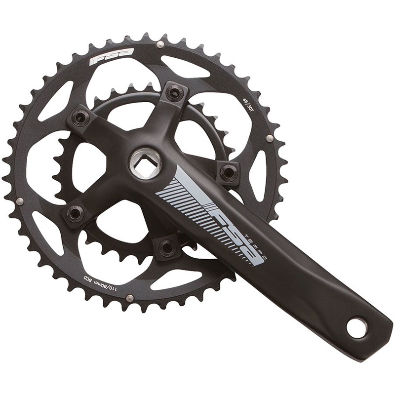 FSA Tempo Crankset, 50/34T, 170mm, JIS, N10