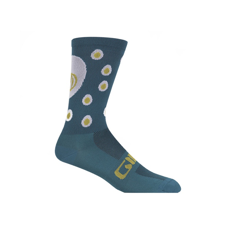 Giro Comp 6″ High Rise Sock – Harbor Blue Eggs – 2022 Harbor Blue Eggs Small