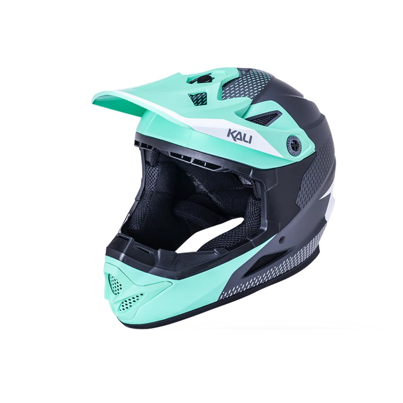 Kali Zoka Full Face Helmet – Youth – Dash Matt Seafoam-Gray Matt Seafoam – Gray Medium