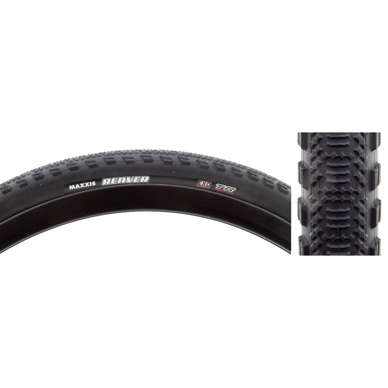 Maxxis Reaver Tire – 700 x 40 Tubeless Folding Black Dual EXO