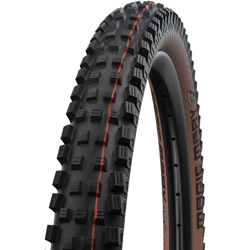 Schwalbe Magic Mary Tire – 29 x 2.4, Tubeless, Folding, Black/Bronze, Evolution Line, Super Gravity, Addix Soft