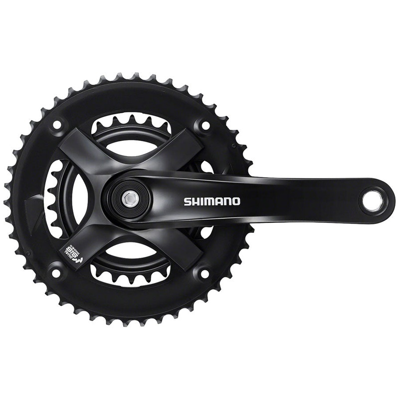 Shimano FC-TY-501-2 Crankset – 170mm 7/8-Speed 46-30t Riveted Square Taper JIS Spindle Interface BLK