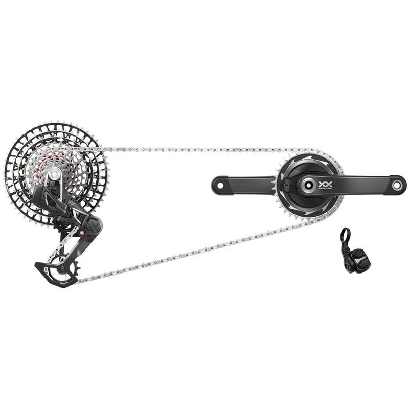SRAM XX SL T-Type Eagle Transmission Power Meter Group – 170mm, 34t Chainring, AXS POD Controller, 10-52t Cassette, Rear