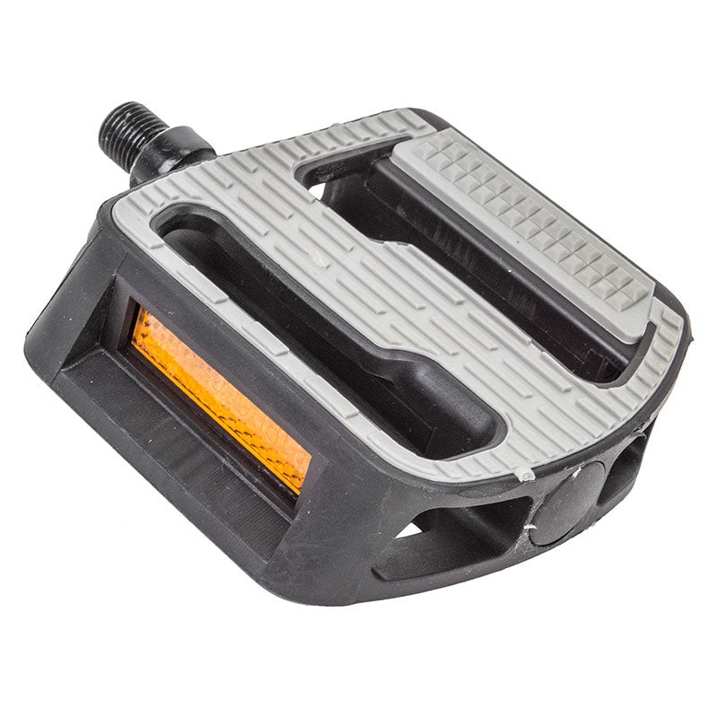 Sunlite Barefoot Cruiser MX Pedals – Gray-Black Gray – Black 9/16″